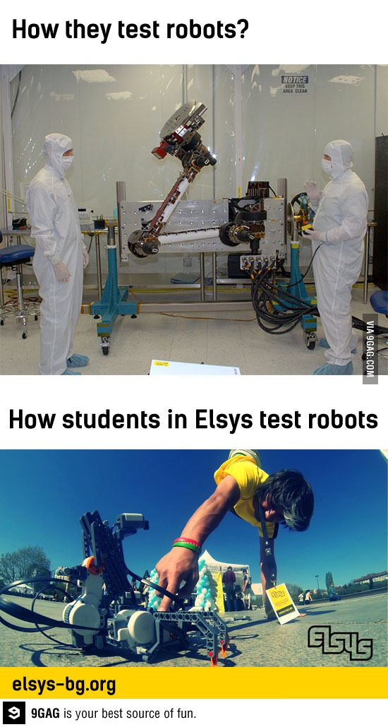 How TUES tests robots